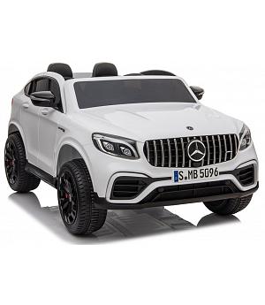 Coche eléctrico infantil Mercedes GLC63S,4WD, 4x4, color blanco - LE4126